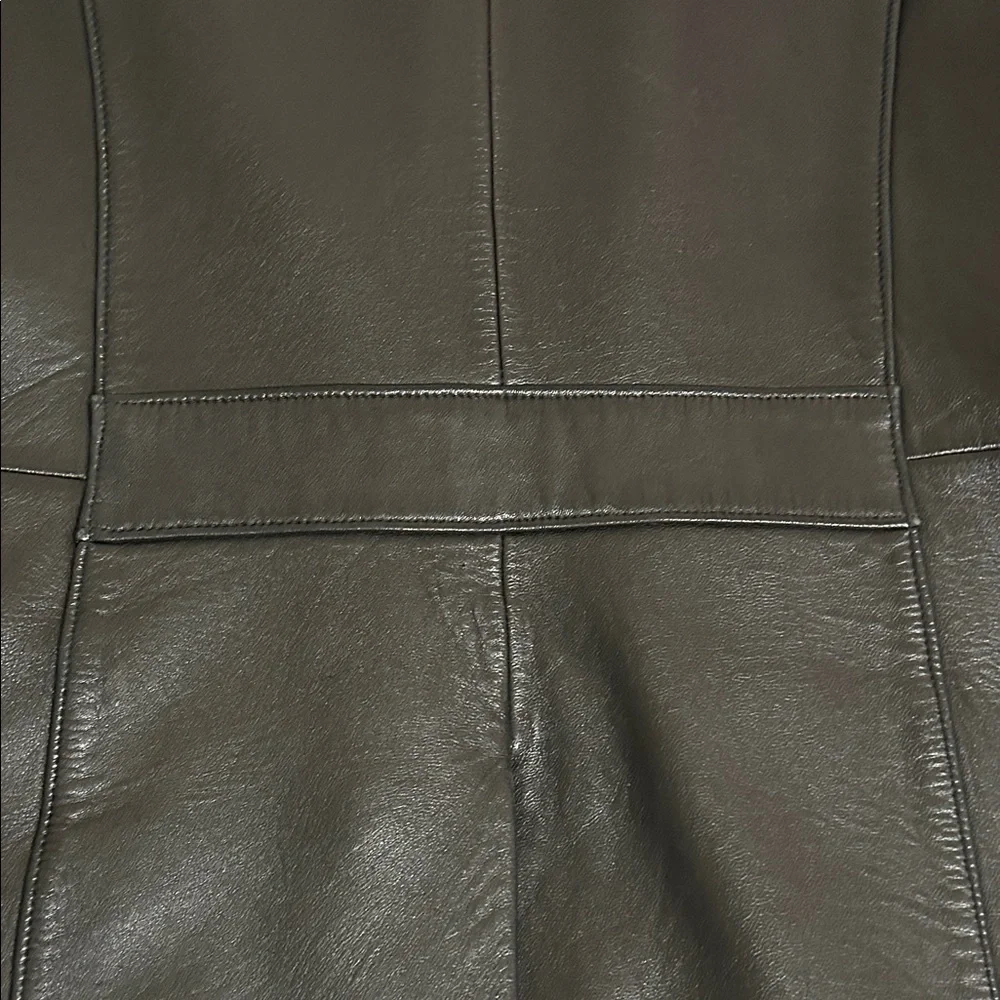 Black Leather Jacket Blazer by Luis Alvear Sz M - Picture 8 of 15